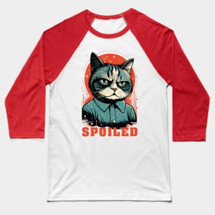 Spoiled Cat Baseball T-Shirt